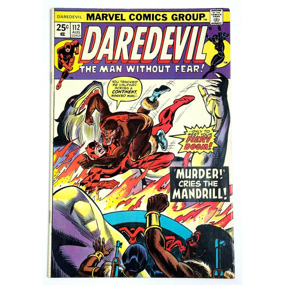 DAREDEVIL # 112‎ - (1974) MANDRILL APPEARANCE